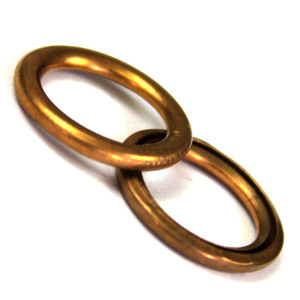 Copper Crush Gasket, 12 mm, Leybold, Sogevac, SV200, SV300, Part# 300074