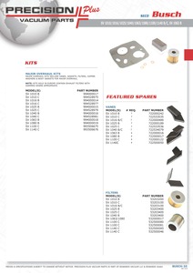 Joint de couvercle de filtre Busch, inférieur Part# 482500039