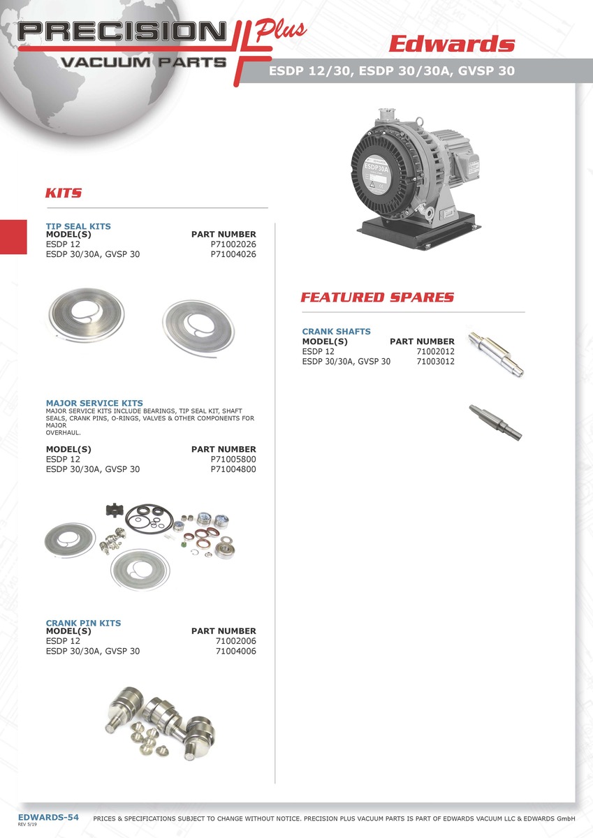 Shaft Seal, Iwata, Edwards, Part# 08804072