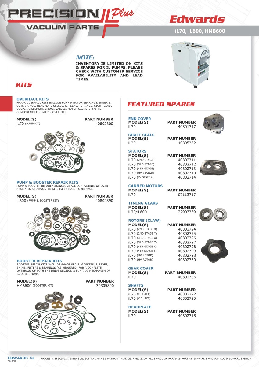 Edwards Gear Cover, Part# 40801786