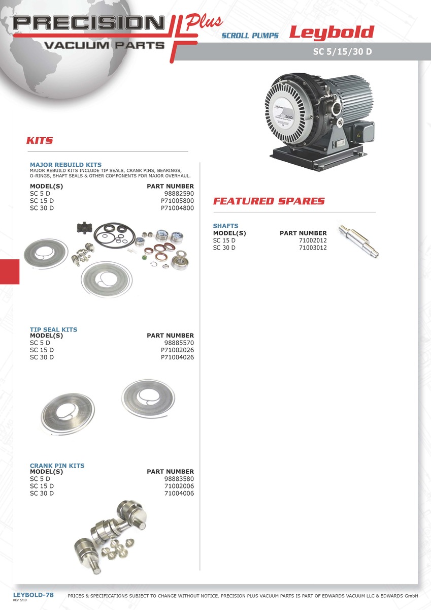 Shaft Seal, Iwata, Edwards, Part# 08804072