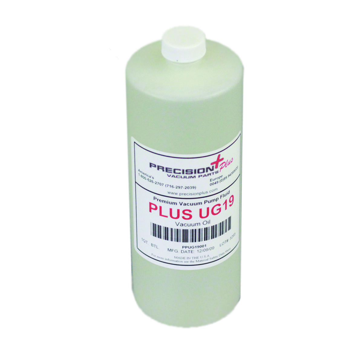 Plus UG19 Oil - 1 L (1.06 qt), Part# PPUG19001